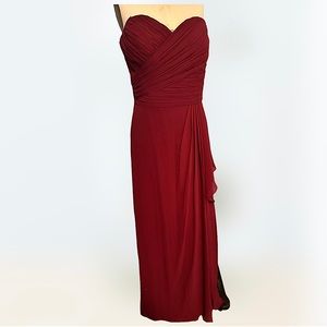 Red Strapless Dress